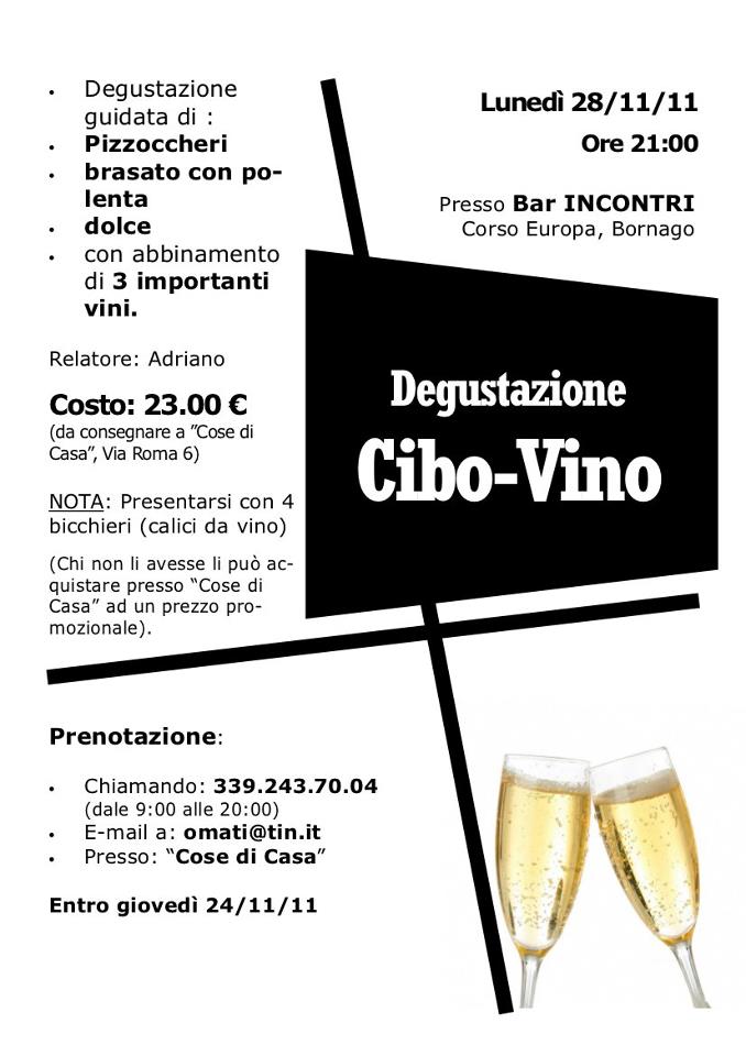 degustazione cibo-vino